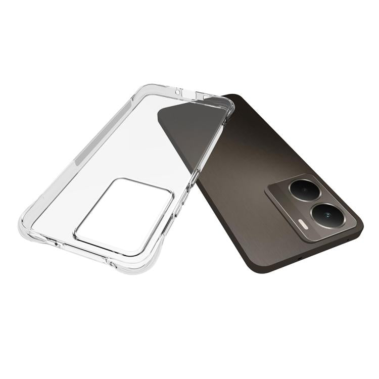 For Realme 14 5G Shockproof Non-slip Thickening TPU Phone Case - Transparent