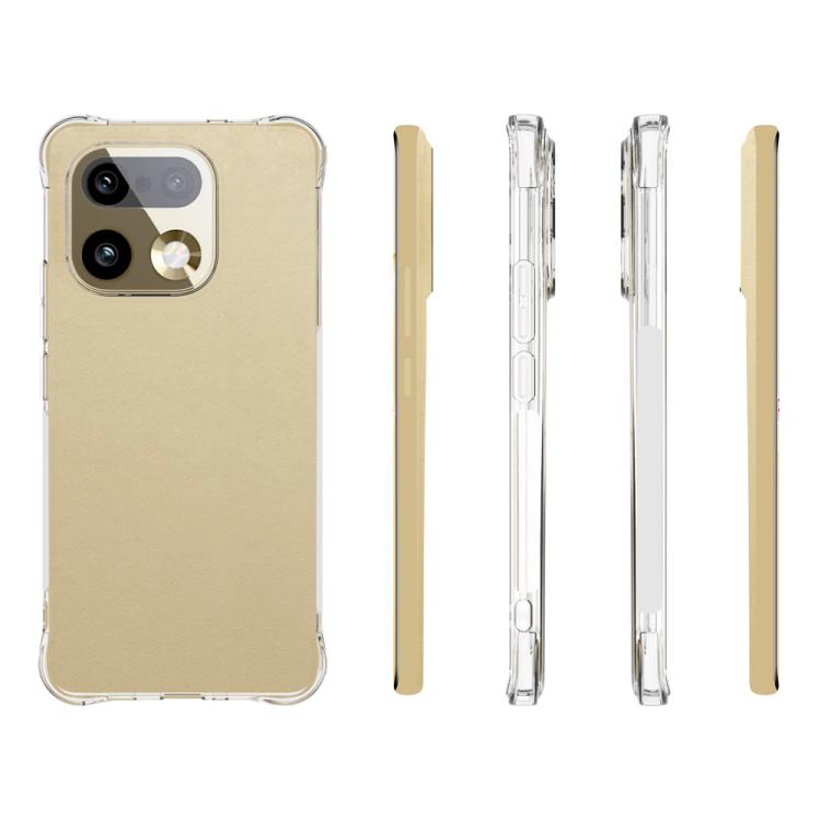 For Realme 16 Pro+ 5G Shockproof Non-slip Thickening TPU Phone Case - Transparent