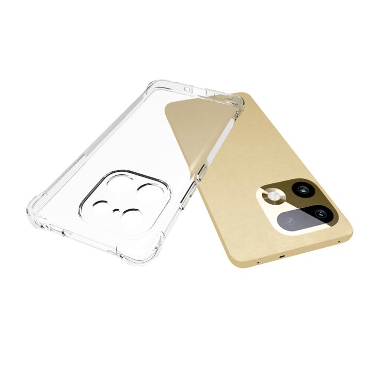 For Realme 16 Pro+ 5G Shockproof Non-slip Thickening TPU Phone Case - Transparent