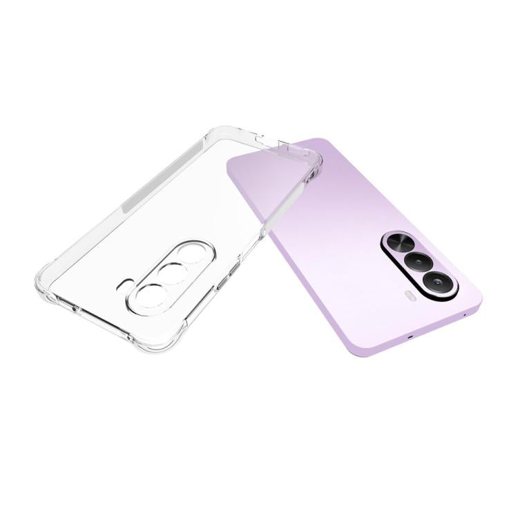 For Realme P4x 5G Shockproof Non-slip Thickening TPU Phone Case - Transparent