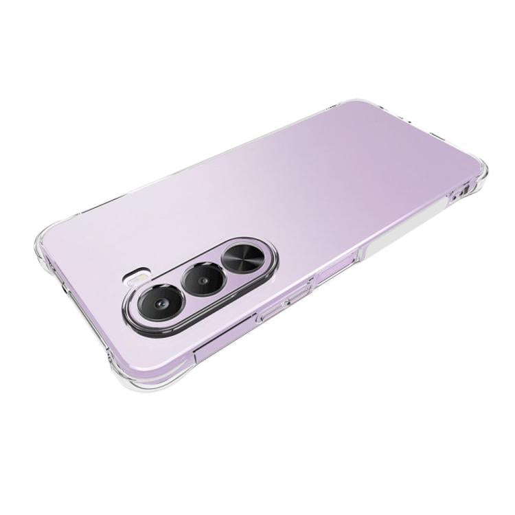 For Realme P4x 5G Shockproof Non-slip Thickening TPU Phone Case - Transparent