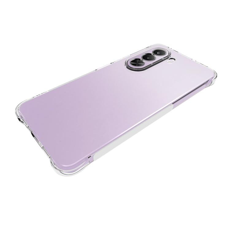 For Realme P4x 5G Shockproof Non-slip Thickening TPU Phone Case - Transparent