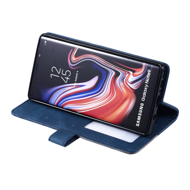 For Samsung Galaxy Note9 Skin Feel Splicing Horizontal Flip Leather Case with Holder & Card Slots & Wallet & Photo Frame