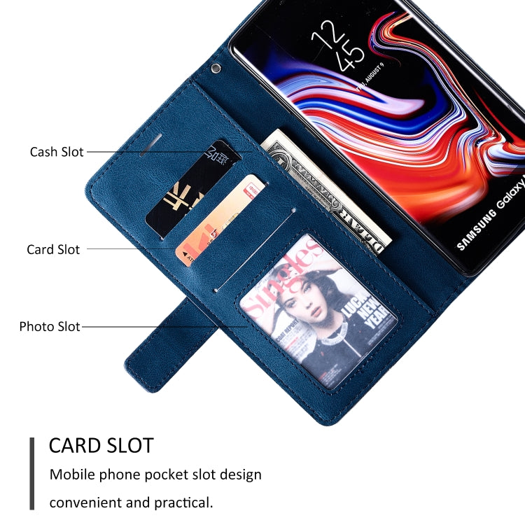 For Samsung Galaxy Note9 Skin Feel Splicing Horizontal Flip Leather Case with Holder & Card Slots & Wallet & Photo Frame