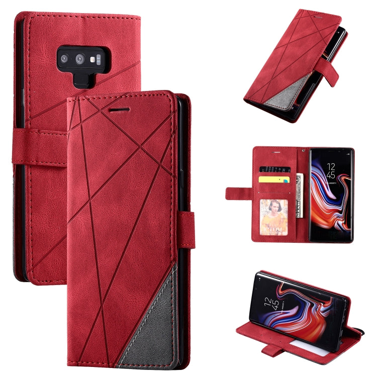 For Samsung Galaxy Note9 Skin Feel Splicing Horizontal Flip Leather Case with Holder & Card Slots & Wallet & Photo Frame