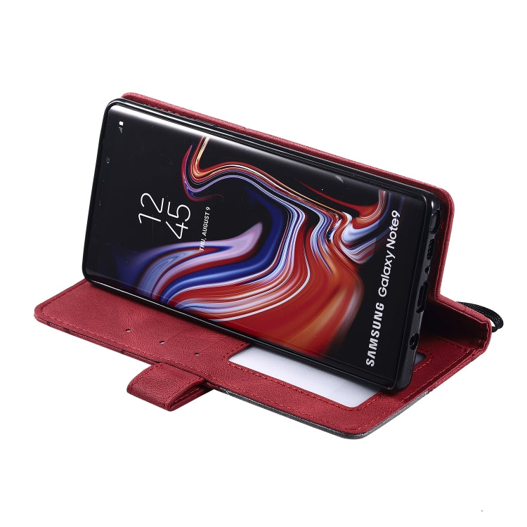 For Samsung Galaxy Note9 Skin Feel Splicing Horizontal Flip Leather Case with Holder & Card Slots & Wallet & Photo Frame