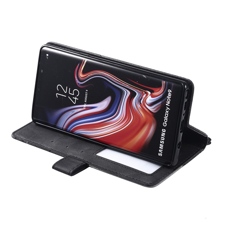 For Samsung Galaxy Note9 Skin Feel Splicing Horizontal Flip Leather Case with Holder & Card Slots & Wallet & Photo Frame