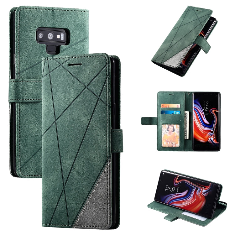 For Samsung Galaxy Note9 Skin Feel Splicing Horizontal Flip Leather Case with Holder & Card Slots & Wallet & Photo Frame