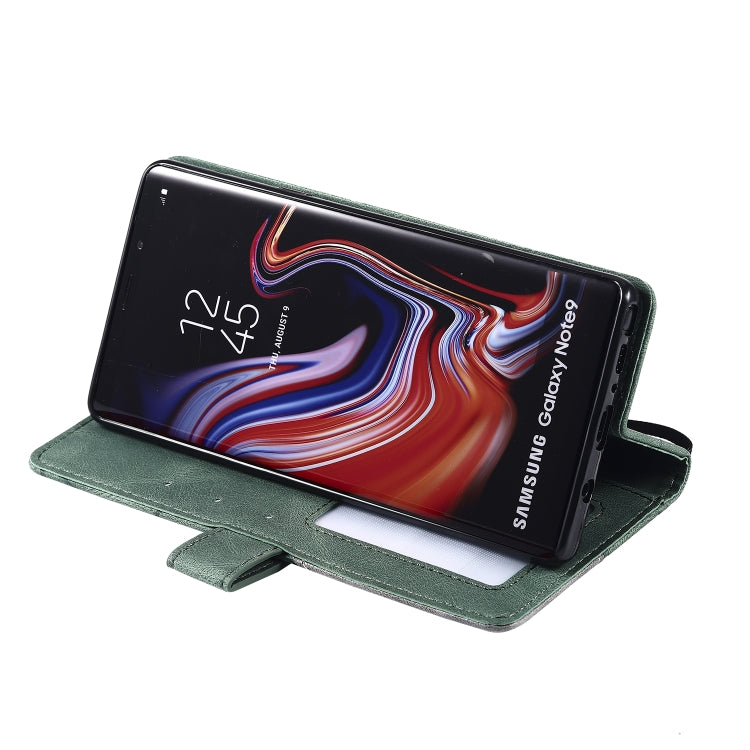 For Samsung Galaxy Note9 Skin Feel Splicing Horizontal Flip Leather Case with Holder & Card Slots & Wallet & Photo Frame