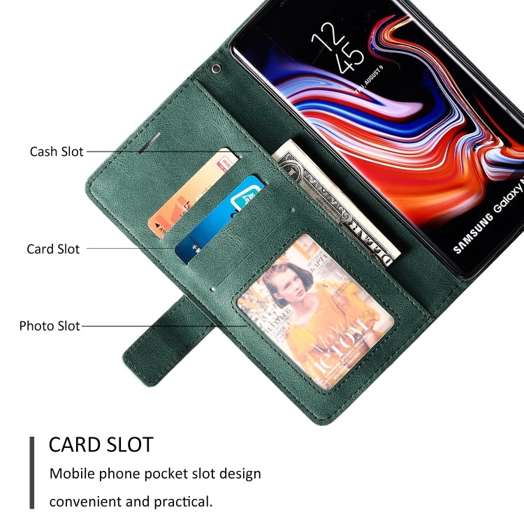 For Samsung Galaxy Note9 Skin Feel Splicing Horizontal Flip Leather Case with Holder & Card Slots & Wallet & Photo Frame