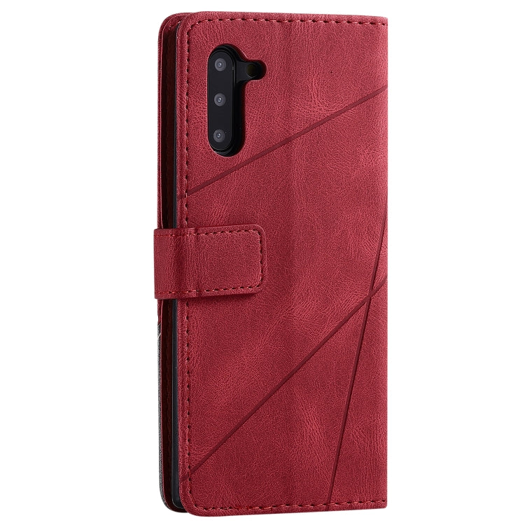 For Samsung Galaxy Note 10 Skin Feel Splicing Horizontal Flip Leather Case with Holder & Card Slots & Wallet & Photo Frame