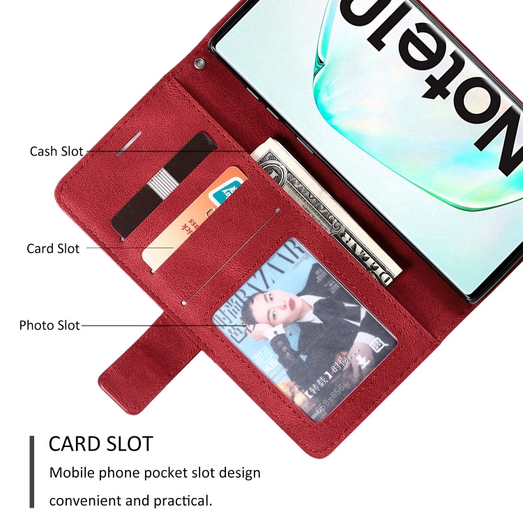 For Samsung Galaxy Note 10 Skin Feel Splicing Horizontal Flip Leather Case with Holder & Card Slots & Wallet & Photo Frame