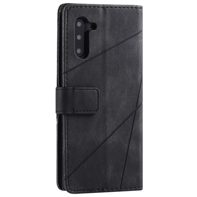 For Samsung Galaxy Note 10 Skin Feel Splicing Horizontal Flip Leather Case with Holder & Card Slots & Wallet & Photo Frame