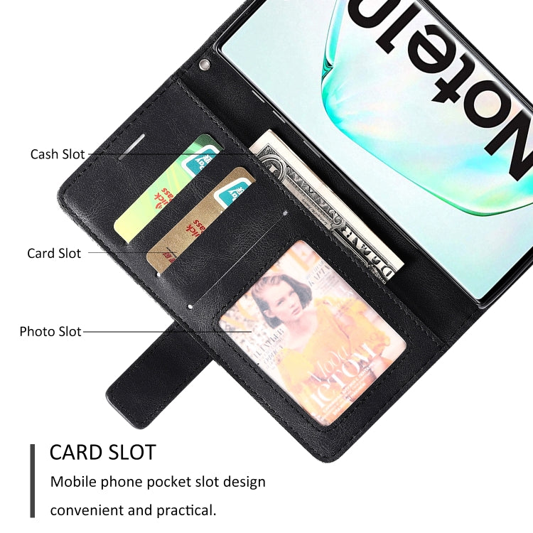 For Samsung Galaxy Note 10 Skin Feel Splicing Horizontal Flip Leather Case with Holder & Card Slots & Wallet & Photo Frame