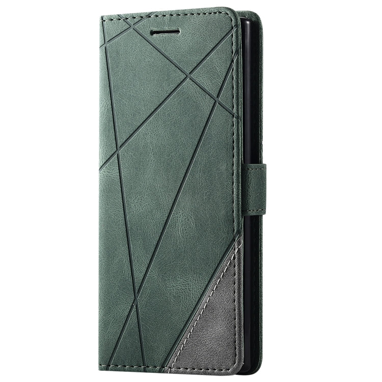 For Samsung Galaxy Note 10 Skin Feel Splicing Horizontal Flip Leather Case with Holder & Card Slots & Wallet & Photo Frame