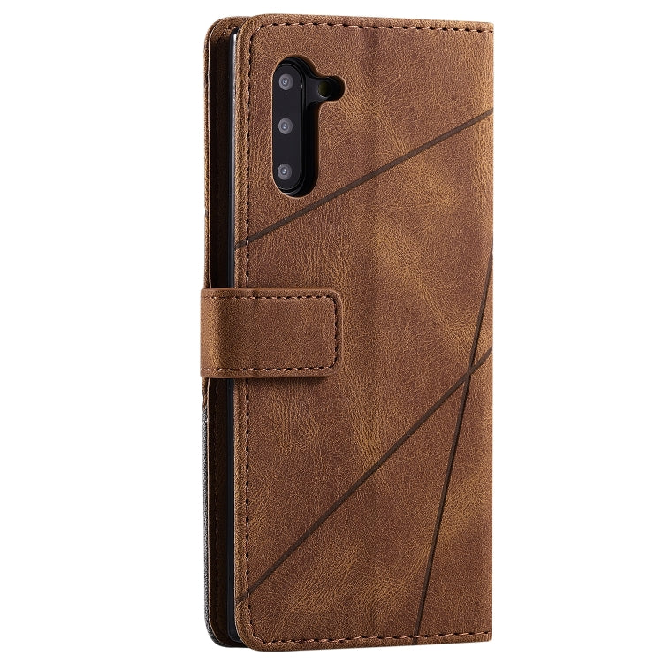 For Samsung Galaxy Note 10 Skin Feel Splicing Horizontal Flip Leather Case with Holder & Card Slots & Wallet & Photo Frame