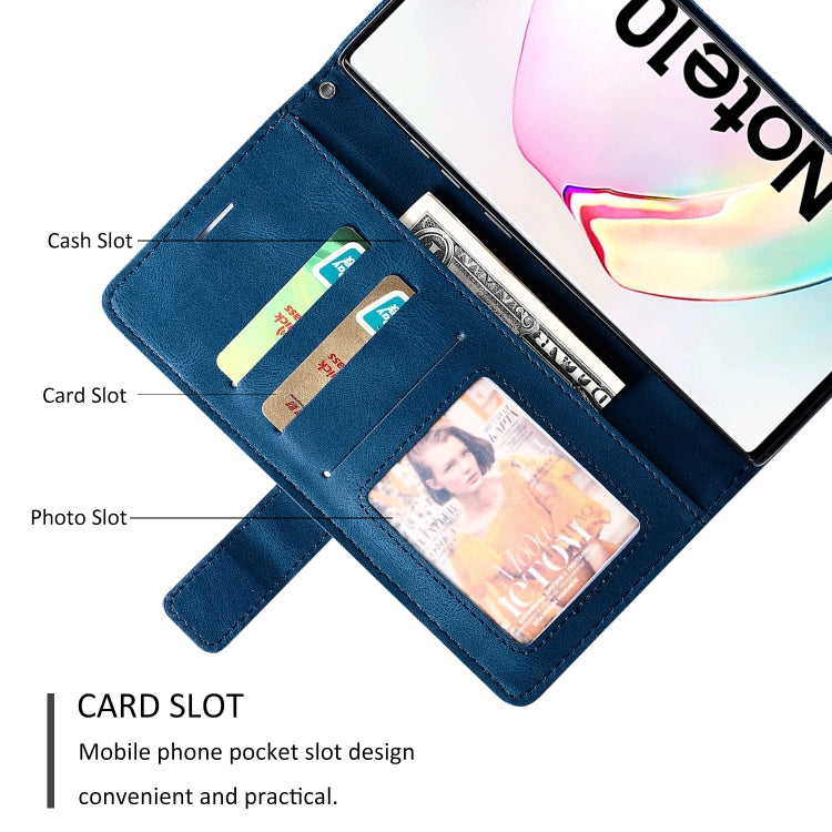 For Samsung Galaxy Note 10 Pro Skin Feel Splicing Horizontal Flip Leather Case with Holder & Card Slots & Wallet & Photo Frame