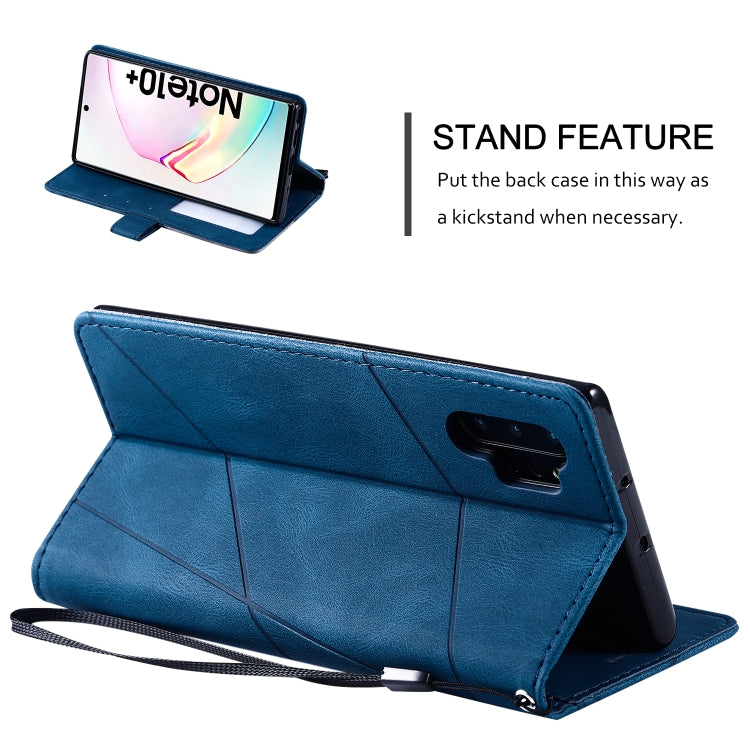 For Samsung Galaxy Note 10 Pro Skin Feel Splicing Horizontal Flip Leather Case with Holder & Card Slots & Wallet & Photo Frame