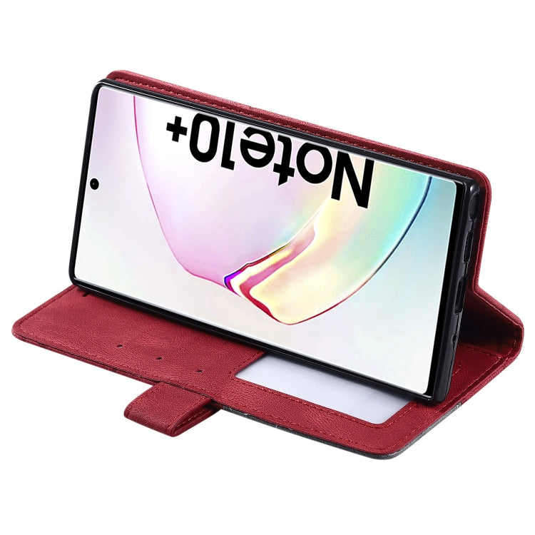 For Samsung Galaxy Note 10 Pro Skin Feel Splicing Horizontal Flip Leather Case with Holder & Card Slots & Wallet & Photo Frame