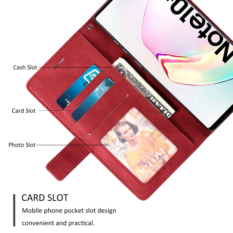 For Samsung Galaxy Note 10 Pro Skin Feel Splicing Horizontal Flip Leather Case with Holder & Card Slots & Wallet & Photo Frame
