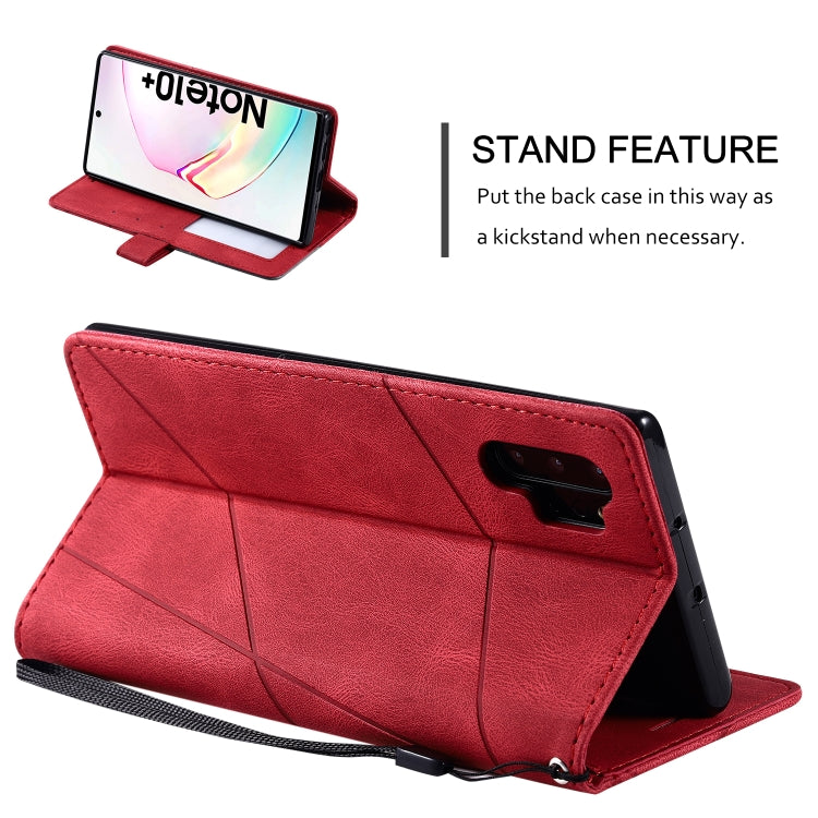 For Samsung Galaxy Note 10 Pro Skin Feel Splicing Horizontal Flip Leather Case with Holder & Card Slots & Wallet & Photo Frame