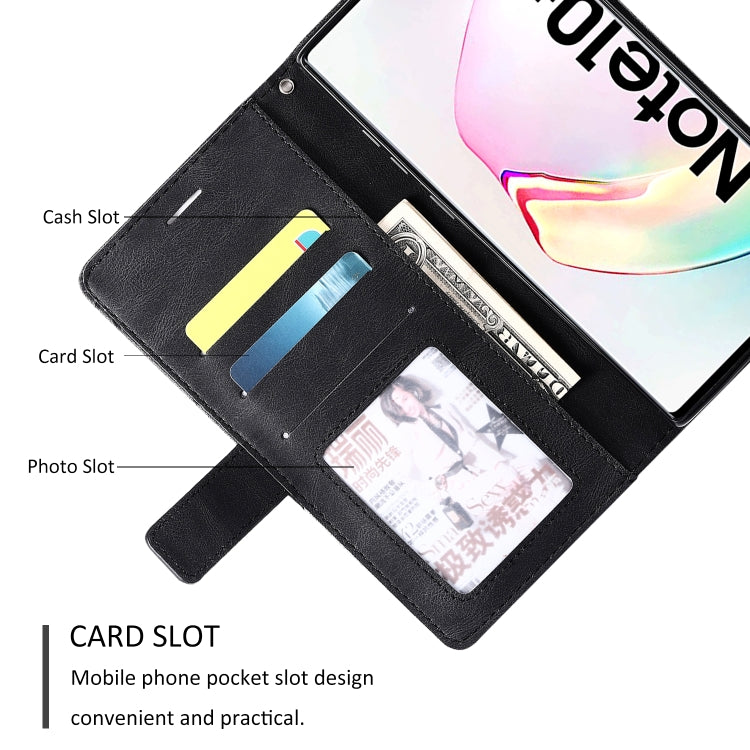 For Samsung Galaxy Note 10 Pro Skin Feel Splicing Horizontal Flip Leather Case with Holder & Card Slots & Wallet & Photo Frame