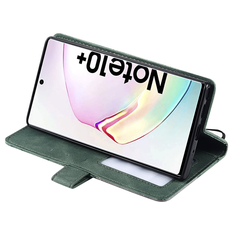 For Samsung Galaxy Note 10 Pro Skin Feel Splicing Horizontal Flip Leather Case with Holder & Card Slots & Wallet & Photo Frame
