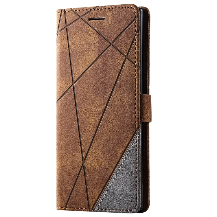 For Samsung Galaxy Note 10 Pro Skin Feel Splicing Horizontal Flip Leather Case with Holder & Card Slots & Wallet & Photo Frame