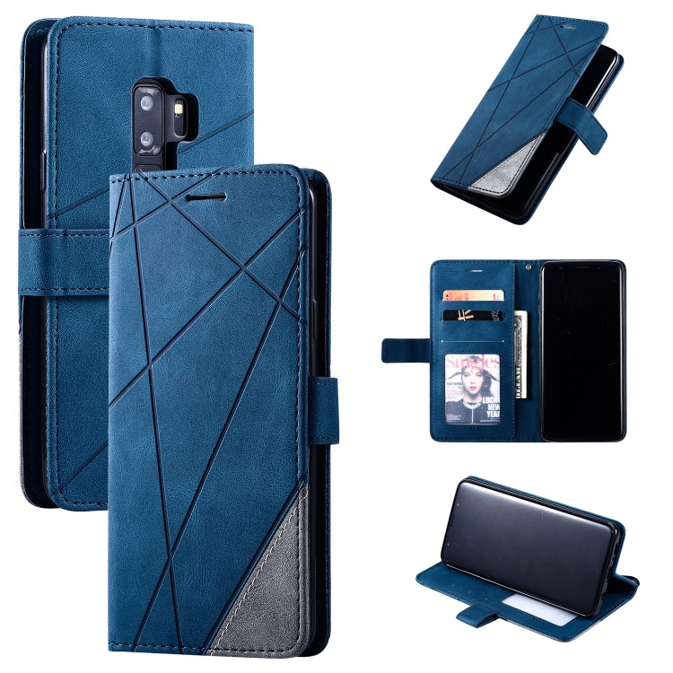 For Samsung Galaxy S9 Plus Skin Feel Splicing Horizontal Flip Leather Case with Holder & Card Slots & Wallet & Photo Frame