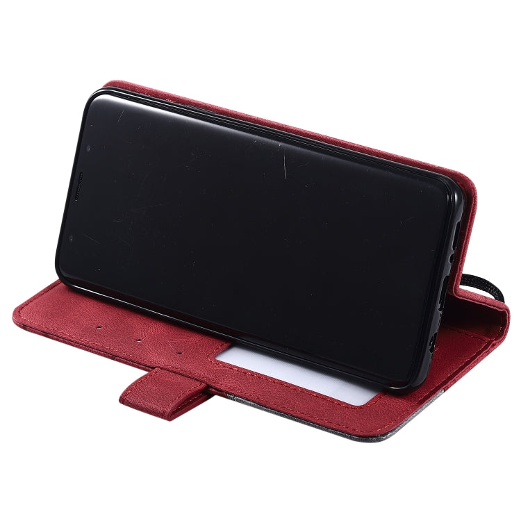 For Samsung Galaxy S9 Plus Skin Feel Splicing Horizontal Flip Leather Case with Holder & Card Slots & Wallet & Photo Frame