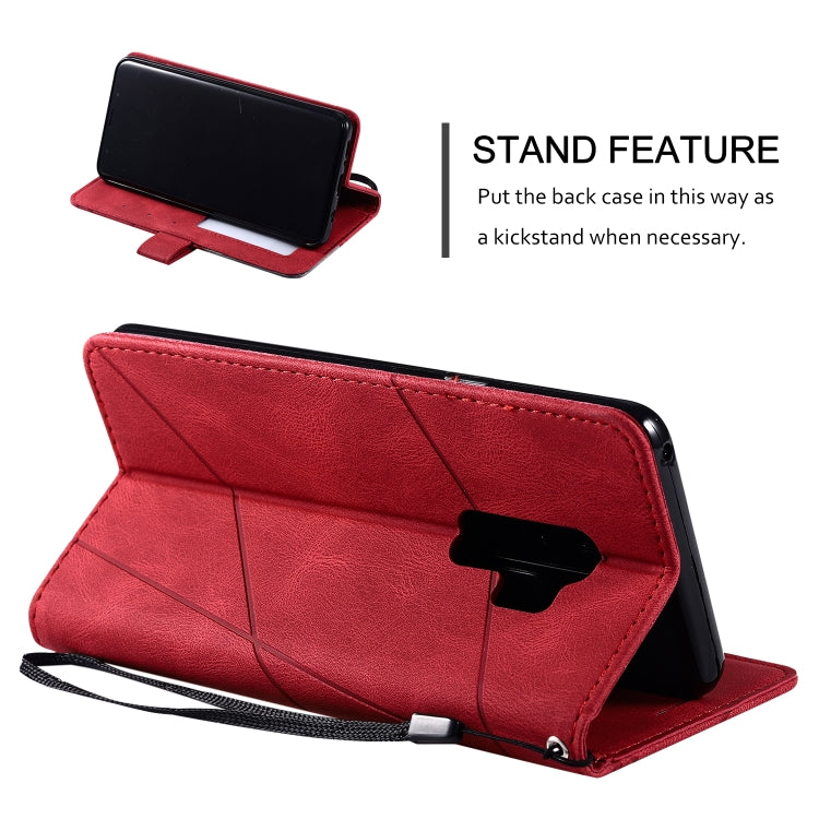 For Samsung Galaxy S9 Plus Skin Feel Splicing Horizontal Flip Leather Case with Holder & Card Slots & Wallet & Photo Frame