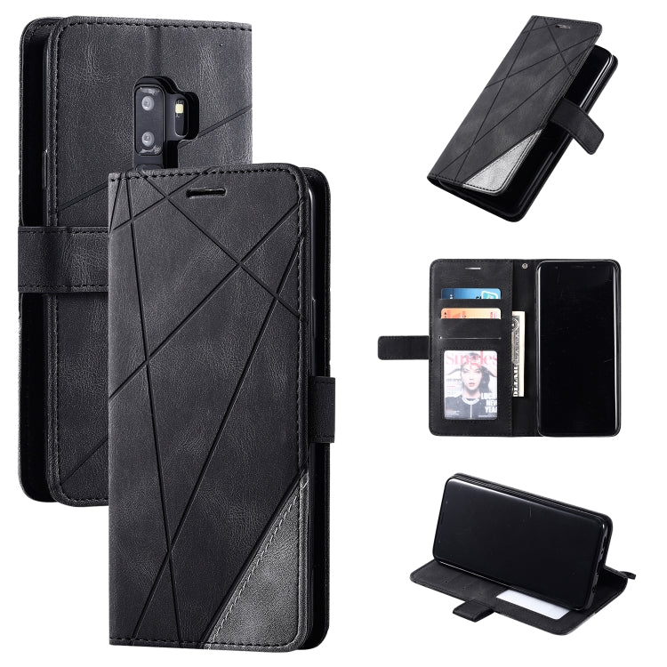 For Samsung Galaxy S9 Plus Skin Feel Splicing Horizontal Flip Leather Case with Holder & Card Slots & Wallet & Photo Frame