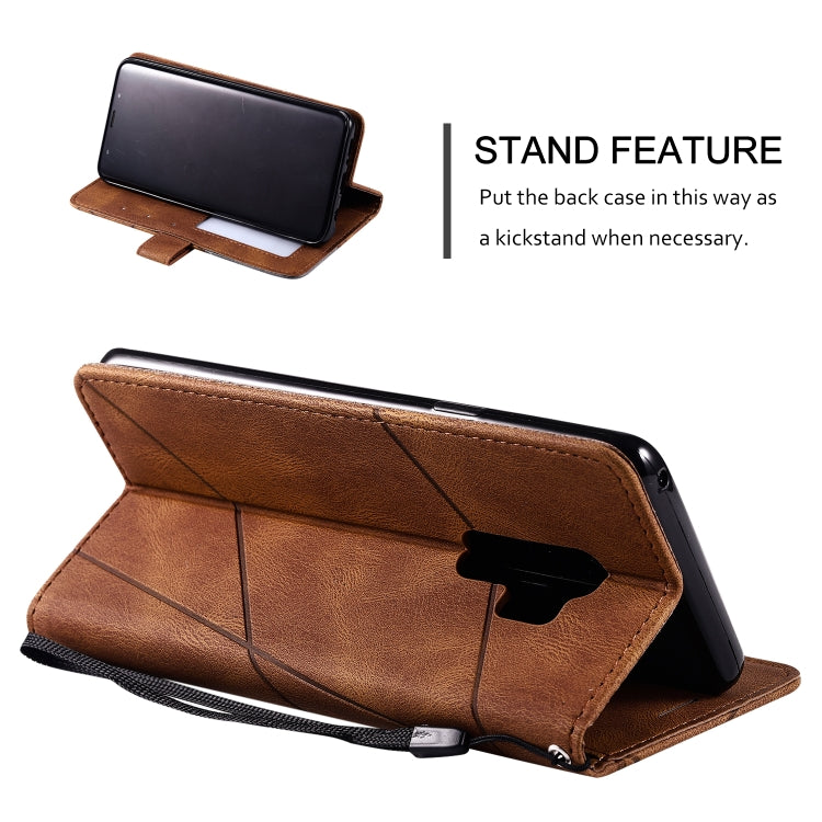 For Samsung Galaxy S9 Plus Skin Feel Splicing Horizontal Flip Leather Case with Holder & Card Slots & Wallet & Photo Frame