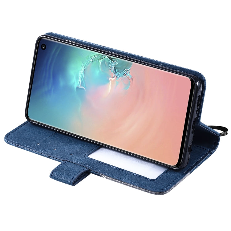 For Samsung Galaxy S10 Skin Feel Splicing Horizontal Flip Leather Case with Holder & Card Slots & Wallet & Photo Frame