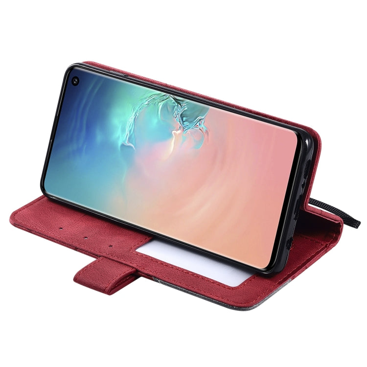 For Samsung Galaxy S10 Skin Feel Splicing Horizontal Flip Leather Case with Holder & Card Slots & Wallet & Photo Frame