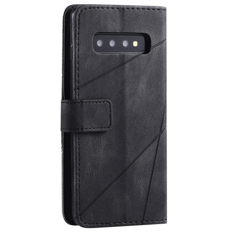 For Samsung Galaxy S10 Skin Feel Splicing Horizontal Flip Leather Case with Holder & Card Slots & Wallet & Photo Frame