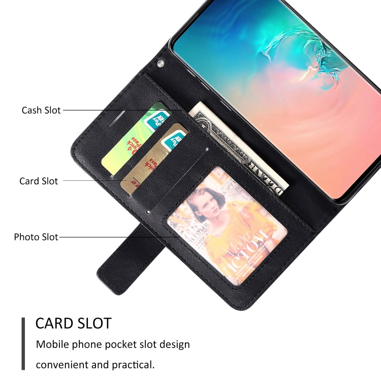 For Samsung Galaxy S10 Skin Feel Splicing Horizontal Flip Leather Case with Holder & Card Slots & Wallet & Photo Frame