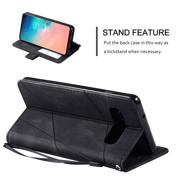 For Samsung Galaxy S10 Skin Feel Splicing Horizontal Flip Leather Case with Holder & Card Slots & Wallet & Photo Frame