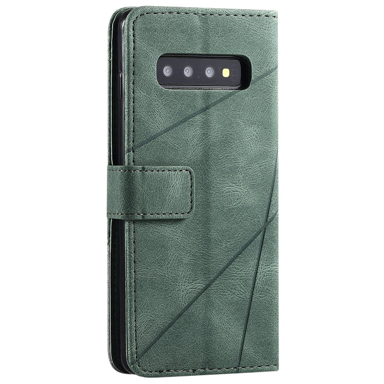 For Samsung Galaxy S10 Skin Feel Splicing Horizontal Flip Leather Case with Holder & Card Slots & Wallet & Photo Frame