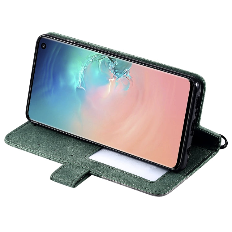 For Samsung Galaxy S10 Skin Feel Splicing Horizontal Flip Leather Case with Holder & Card Slots & Wallet & Photo Frame