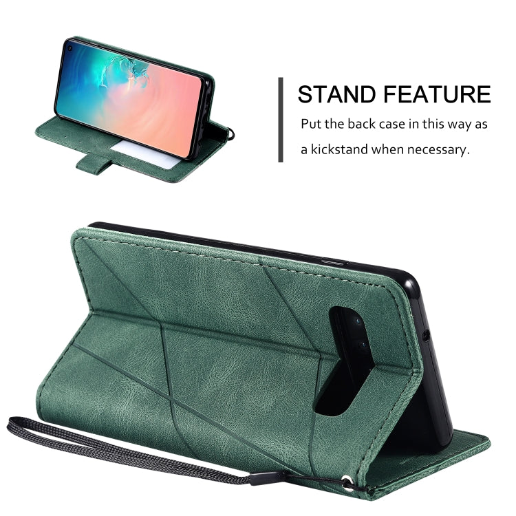 For Samsung Galaxy S10 Skin Feel Splicing Horizontal Flip Leather Case with Holder & Card Slots & Wallet & Photo Frame
