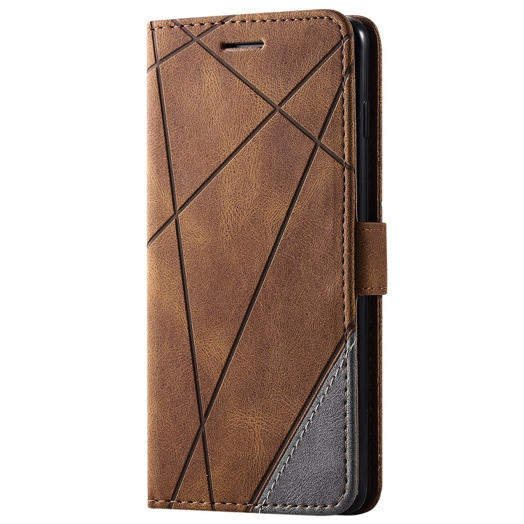 For Samsung Galaxy S10 Skin Feel Splicing Horizontal Flip Leather Case with Holder & Card Slots & Wallet & Photo Frame