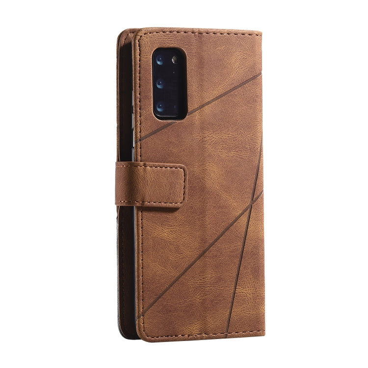 For Samsung Galaxy S20 Plus Skin Feel Splicing Horizontal Flip Leather Case with Holder & Card Slots & Wallet & Photo Frame