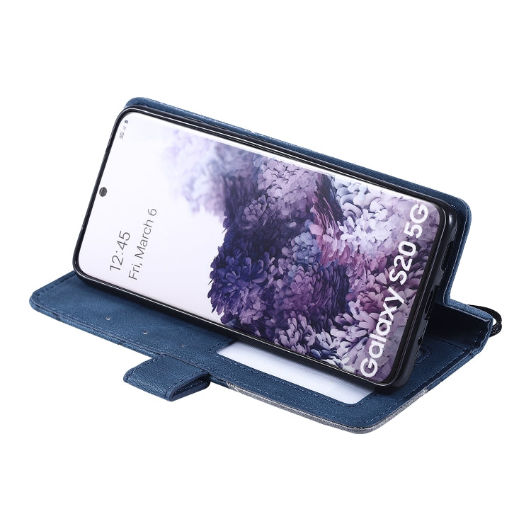 For Samsung Galaxy S20 Ultra Skin Feel Splicing Horizontal Flip Leather Case with Holder & Card Slots & Wallet & Photo Frame