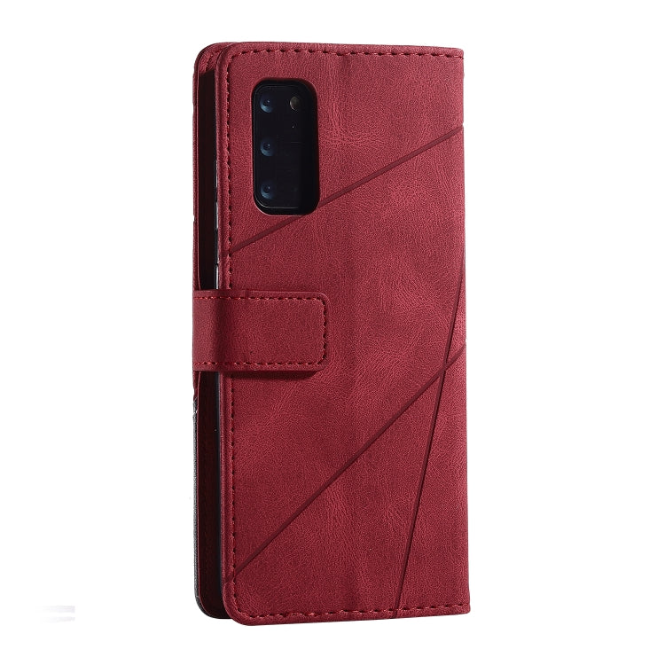 For Samsung Galaxy S20 Ultra Skin Feel Splicing Horizontal Flip Leather Case with Holder & Card Slots & Wallet & Photo Frame