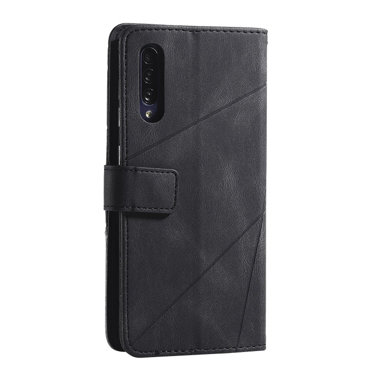 For Samsung Galaxy A50 Skin Feel Splicing Horizontal Flip Leather Case with Holder & Card Slots & Wallet & Photo Frame