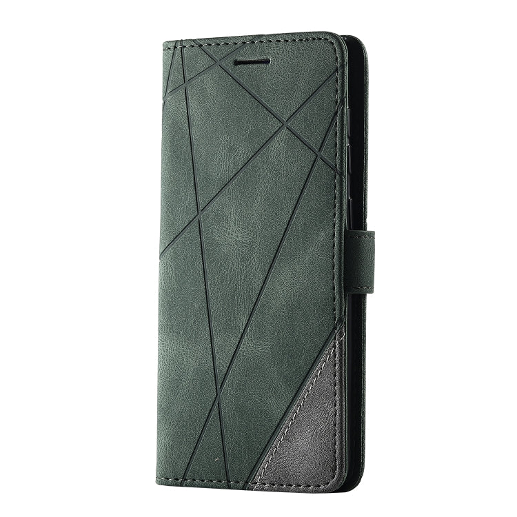 For Samsung Galaxy A50 Skin Feel Splicing Horizontal Flip Leather Case with Holder & Card Slots & Wallet & Photo Frame
