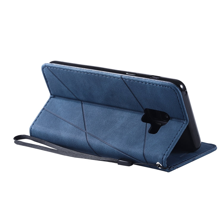 For Samsung Galaxy A8(2018) Skin Feel Splicing Horizontal Flip Leather Case with Holder & Card Slots & Wallet & Photo Frame