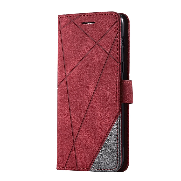 For Samsung Galaxy A8(2018) Skin Feel Splicing Horizontal Flip Leather Case with Holder & Card Slots & Wallet & Photo Frame