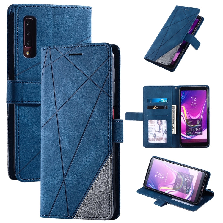 For Samsung Galaxy A7(2018) Skin Feel Splicing Horizontal Flip Leather Case with Holder & Card Slots & Wallet & Photo Frame